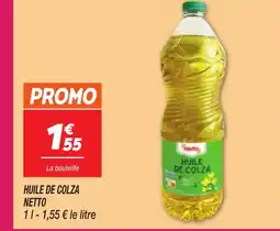 Netto NETTO Huile de colza offre