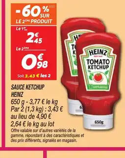 Netto HEINZ Sauce ketchup offre