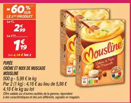 Netto MOUSLINE Purée crème et noix de muscade offre