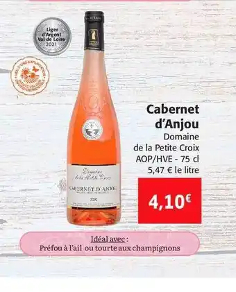 Colruyt Cabernet D'anjou Domaine De La Petite Croix offre