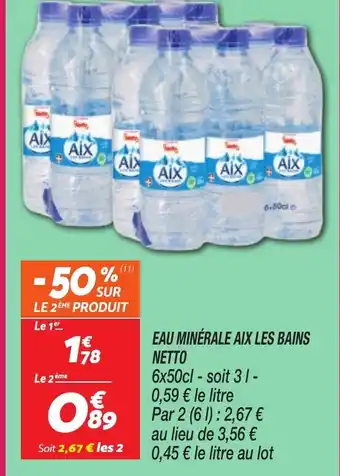 Netto NETTO Eau minérale aix les bains offre