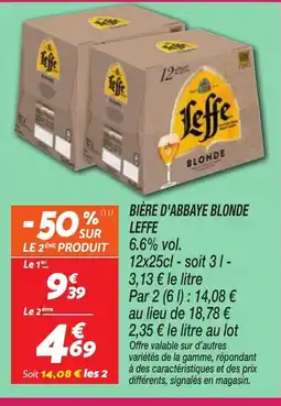 Netto LEFFE Bière d'abbaye blonde offre