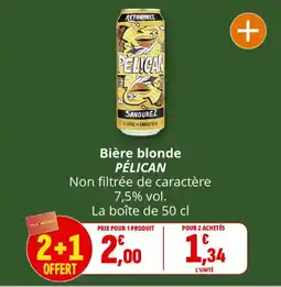 Coccinelle Supermarché Bière blonde pélican offre