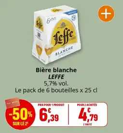Coccinelle Supermarché Bière blanche leffe offre