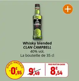 Coccinelle Supermarché Whisky blended clan campbell offre