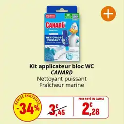 Coccinelle Supermarché Kit applicateur bloc wc canard offre