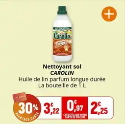 Coccinelle Supermarché Nettoyant sol carolin offre