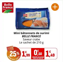 Coccinelle Supermarché Mini bâtonnets de surimi belle france offre