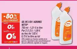 Netto NETTO Gel wc 3 en 1 agrumes offre