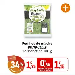 Coccinelle Supermarché Feuilles de mâche bonduelle offre