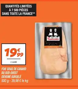 Netto Foie gras de canard du sud-ouest déveiné surgelé offre