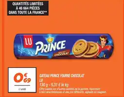 Netto LU Gateau prince fourré chocolat offre
