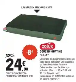 E.Leclerc Brico Zolux - coussin ouatine billy offre