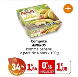 Coccinelle Supermarché Compote andros offre
