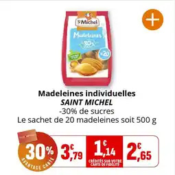 Coccinelle Supermarché Madeleines individuelles saint michel offre