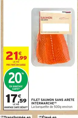 Intermarché Hyper INTERMARCHE Filet saumon sans arete offre