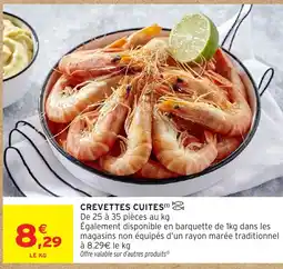 Intermarché Hyper Crevettes cuites offre