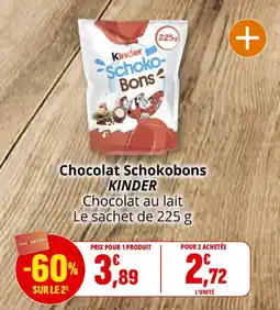 Coccinelle Supermarché Chocolat schokobons kinder offre