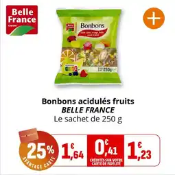 Coccinelle Supermarché Bonbons acidulés fruits belle france offre