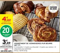 Intermarché Hyper Assortiment de viennoiseries pur beurre offre