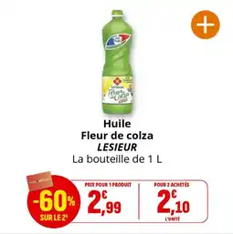 Coccinelle Supermarché Huile fleur de colza lesieur offre