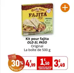 Coccinelle Supermarché Kit pour fajita old el paso offre