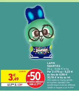 Intermarché Hyper SMARTIES Lapin offre