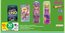 Intermarché Hyper Barbie licorne ou uno menteur ou coffret polly pocket ou 5 véhicules métal f1 1/64e hot wheels offre