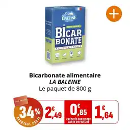 Coccinelle Supermarché Bicarbonate alimentaire la baleine offre