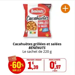 Coccinelle Supermarché Cacahuètes grillées et salées bénénuts offre