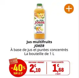 Coccinelle Supermarché Jus multifruits joker offre