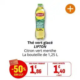Coccinelle Supermarché Thé vert glacé lipton offre