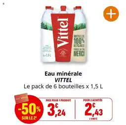 Coccinelle Supermarché Eau minérale vittel offre