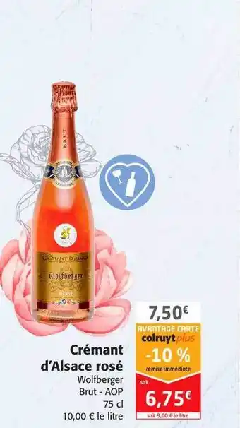Colruyt Crémant D'alsace Rosé Wolfberger Brut - Aop offre