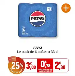 Coccinelle Supermarché Pepsi offre