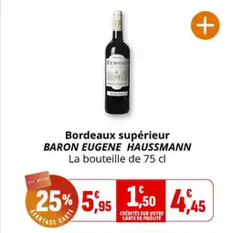 Coccinelle Supermarché Bordeaux supérieur baron eugene haussmann offre