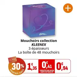 Coccinelle Supermarché Mouchoirs collection kleenex offre