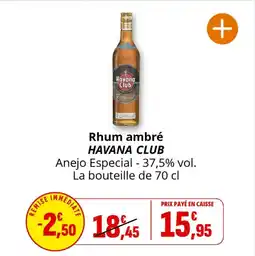 Coccinelle Supermarché Rhum ambré havana club offre