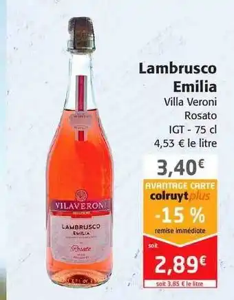 Lambrusco Emilia Villa Veroni Rosato