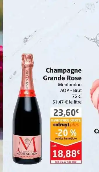 Champagne Grande Rose Montaudon Aop - Brut