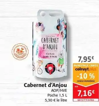 Colruyt Cabernet D'anjou Aop-hve offre