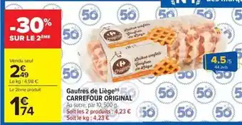 Carrefour - gaufres de liege