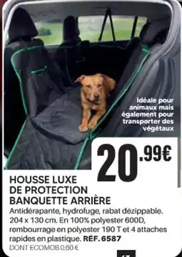 Shopix HOUSSE LUXE DE PROTECTION BANQUETTE ARRIÈRE offre