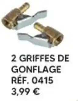 Shopix 2 GRIFFES DE GONFLAGE offre