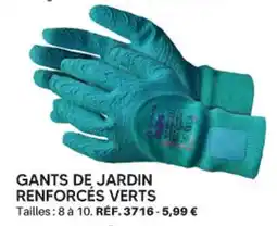 Shopix GANTS DE JARDIN RENFORCÉS VERTS offre