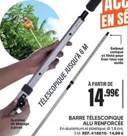 Shopix BARRE TÉLESCOPIQUE ALU RENFORCÉE offre