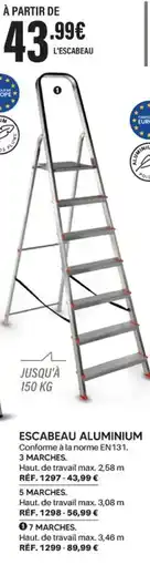 Shopix ESCABEAU ALUMINIUM offre