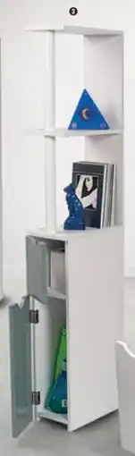 Shopix 3 ETAGERE PORTES GRISES offre