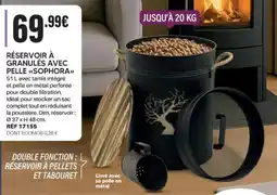 Shopix RÉSERVOIR À GRANULÉS AVEC PELLE SOPHORA offre