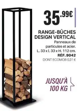 Shopix RANGE-BÛCHES DESIGN VERTICAL offre